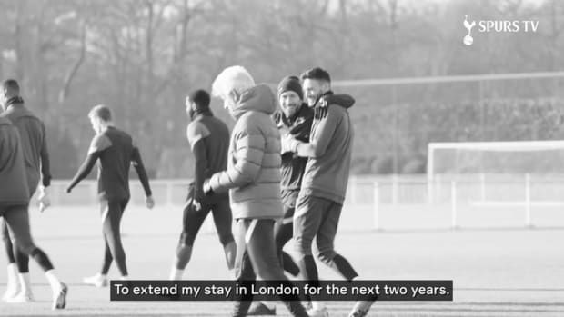 Hugo Lloris reacts to contract extension at Spurs